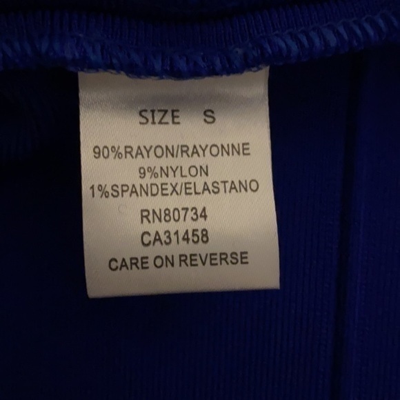 Bandage Royal  S Blue Dress NWOT bought in NYC soho store - Picture 8 of 8
